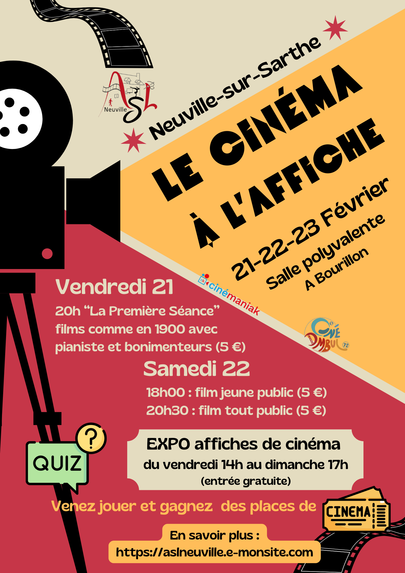 Le cinéma à l'affiche (A4) avec 5 € (1)